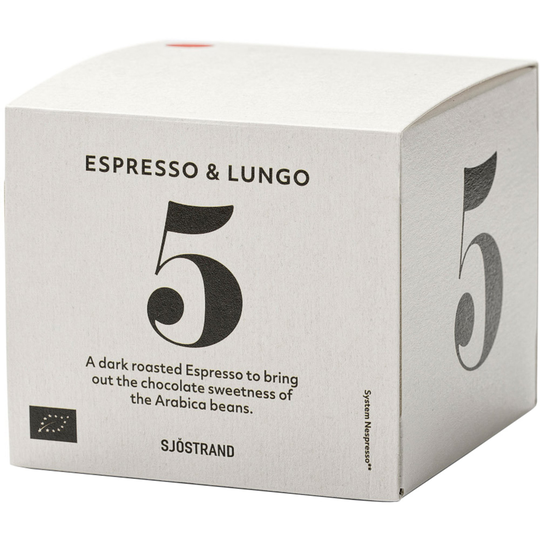Sjöstrand N°5 Espresso & Lungo kahvikapselit, 10 kpl.