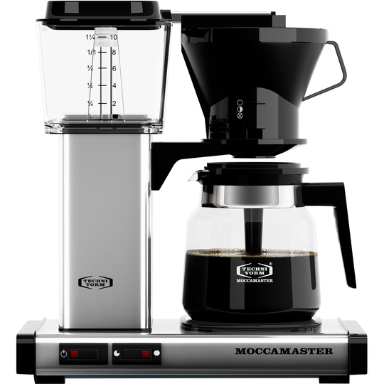 Moccamaster Manual-kahvinkeitin, kiillotettu hopea