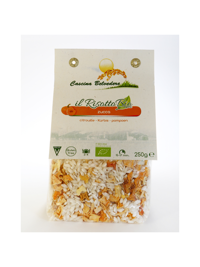 Kurpitsarisotto luomu 250 cascina belvedere