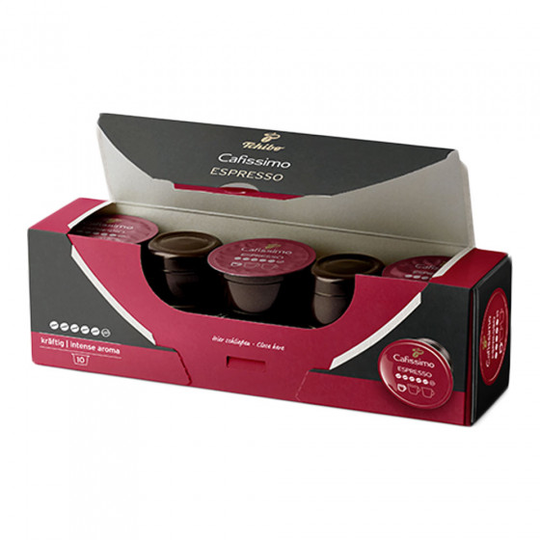 Kahvikapselit Tchibo Cafissimo / Caffitaly järjestelmiin Tchibo "Cafissimo Espresso Intense", 10 kpl.