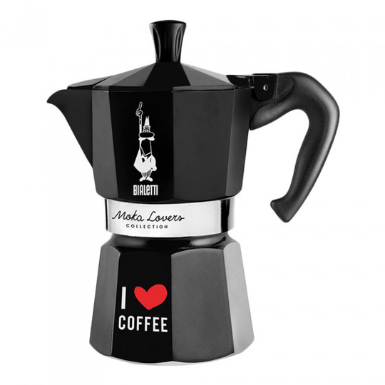Mutteripannu Bialetti “Moka Lovers 6-cup Black”