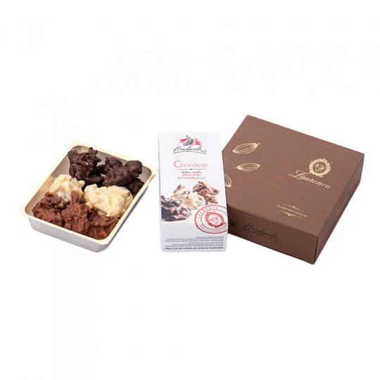 Suklaakarkit mantelilla ja karpalolla Laurence "Golden Choco Bites", 140 g