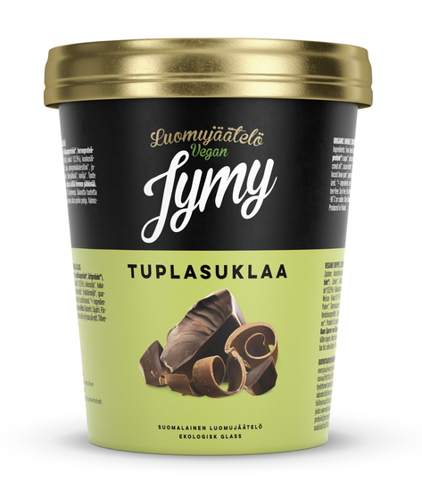 Jymy Luomutuplasuklaajäätelö 500 ml VEGAN