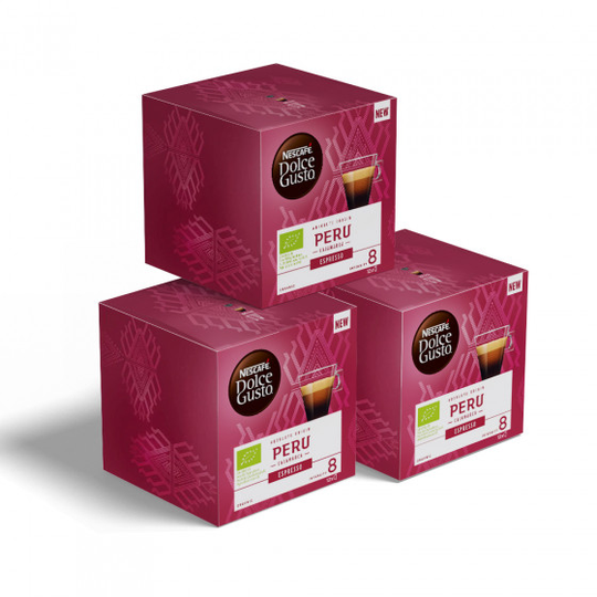 Kahvikapselisarja NESCAFÉ® Dolce Gusto® "Espresso Peru", 3 x 12 kpl.