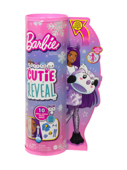 Barbie cutie reveal nukke winter sparkle, pöllö