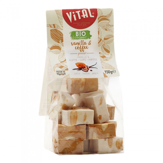 Luomu nougat patukat Vital "Almond & Coffee", 150 g