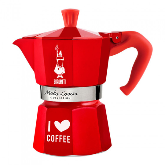 Mutteripannu Bialetti “Moka Lovers 3-cup Red”