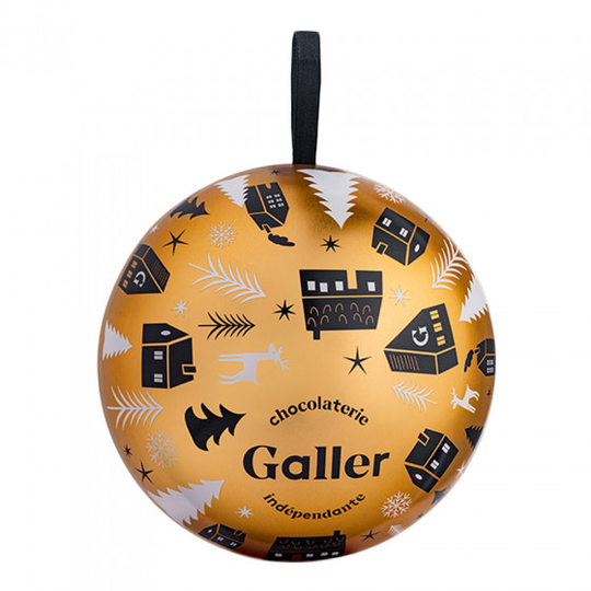 Suklaa lajitelma joulupallossa Galler "The Christmas Bauble", 15 pcs.
