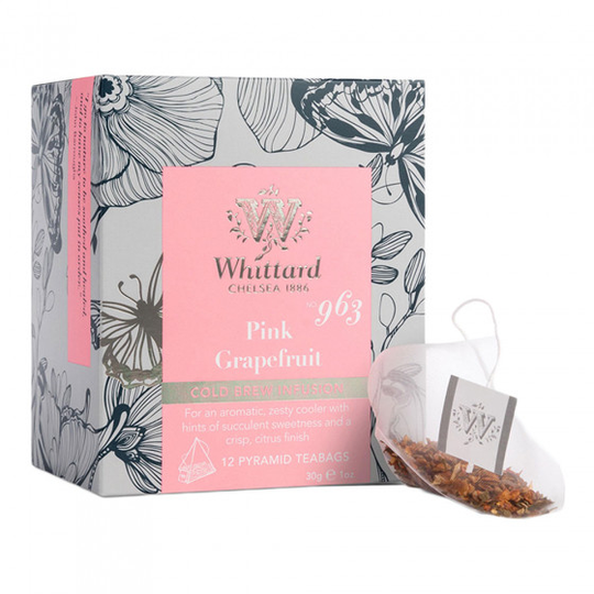 Hedelmä- ja yrtti cold brew Whittard of Chelsea "Pink Grapefruit", 12 kpl.