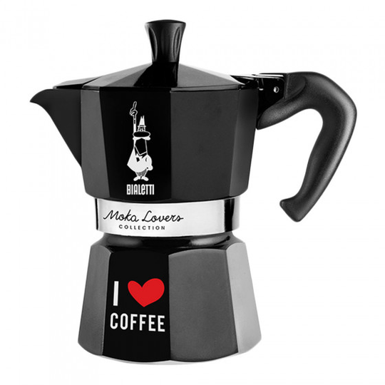 Mutteripannu Bialetti “Moka Lovers 3-cup Black”
