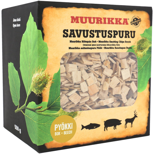 Muurikka Savustuspuru, 550 g, pyökki