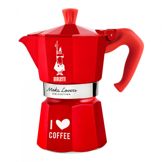 Mutteripannu Bialetti “Moka Lovers 6-cup Red”