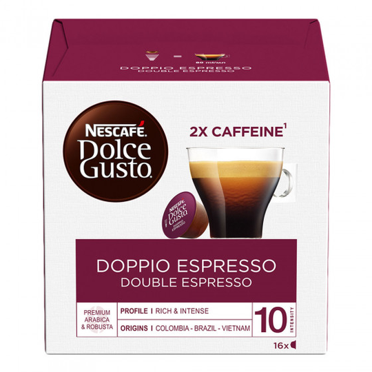 Kahvikapselit NESCAFÉ® Dolce Gusto® "Doppio Espresso", 16 kpl.