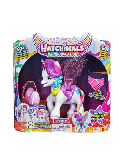 Hatchimals yksisarvinen hatchicorn taikasiivillä