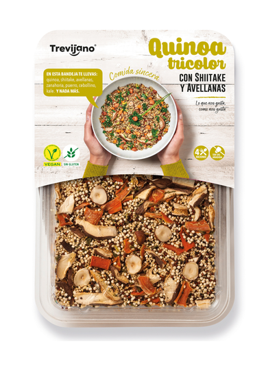 Kvinoa tricolor siitake hasselpähkinä 250g trevijano