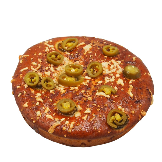 Foccaccio jalopeno, valkosipuli & juusto